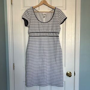 Joseph Ribkoff striped scoop neck dress
